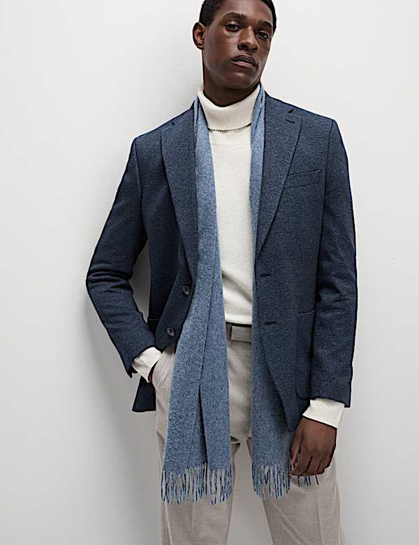 Tailored Fit Cotton Rich Puppytooth Blazer