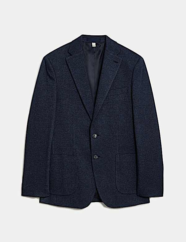 Tailored Fit Cotton Rich Puppytooth Blazer - AL