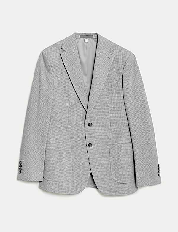 Tailored Fit Cotton Rich Puppytooth Blazer