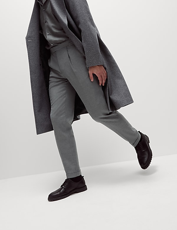 Tailored Fit Warm Handle Twill Trousers