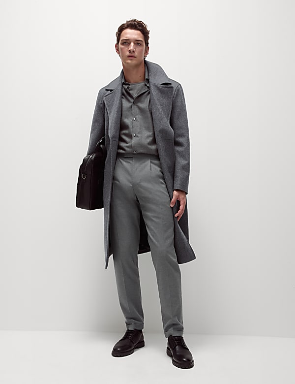 Tailored Fit Warm Handle Twill Trousers