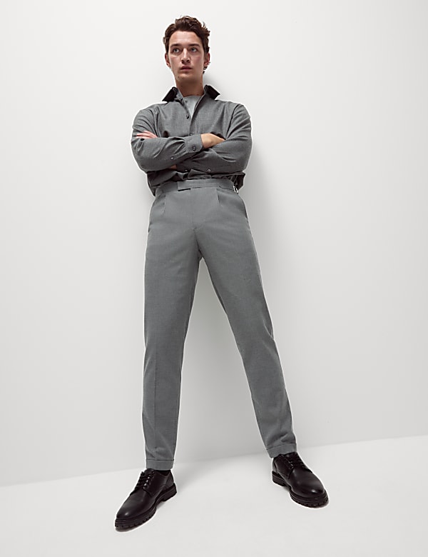 Tailored Fit Warm Handle Twill Trousers