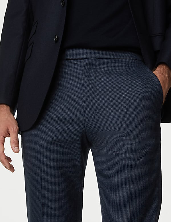Tailored Fit Half-Elasticated Waist Trousers