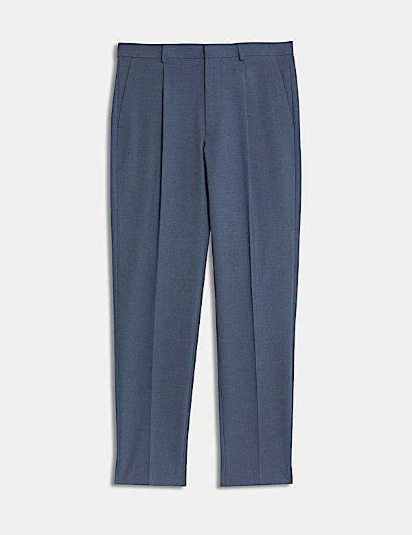 Tailored Fit Single Pleat Smart Trousers - NL