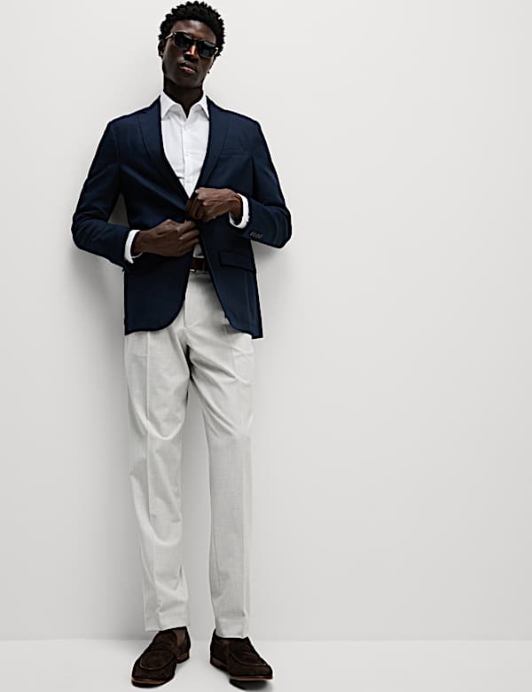 Tailored Fit Single Pleat Smart Trousers