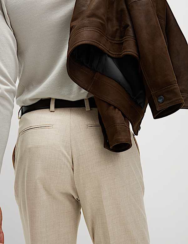 Tailored Fit Single Pleat Smart Trousers - NL