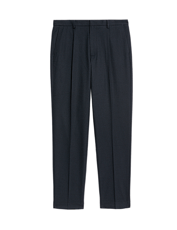 Tailored Fit Warm Handle Puppytooth Trousers