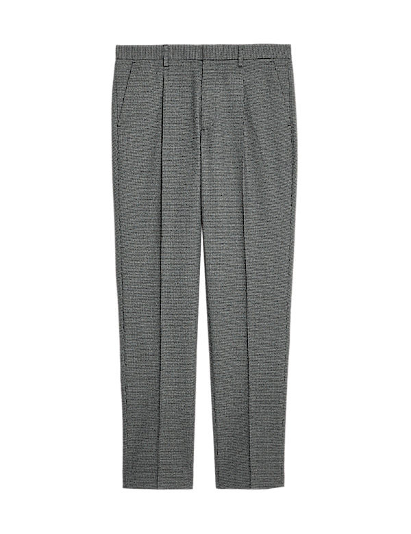 Tailored Fit Warm Handle Puppytooth Trousers