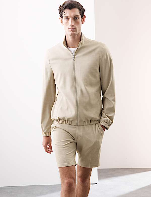 Funnel Neck 360 Flex Bomber Jacket - MV