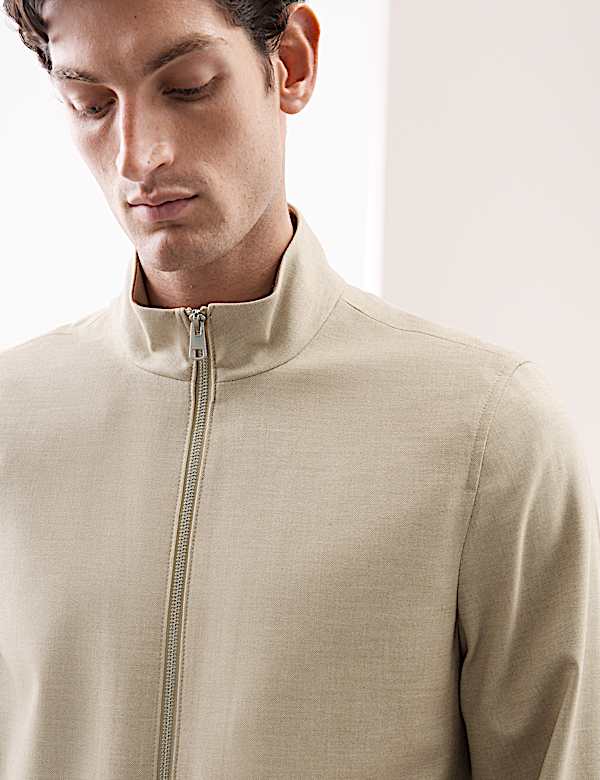 Funnel Neck 360 Flex Bomber Jacket - MV