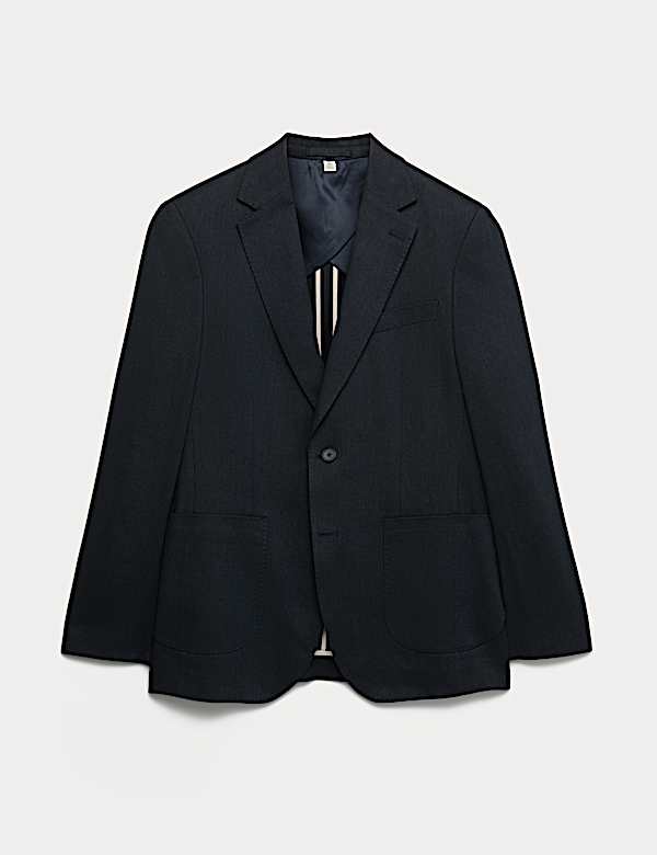 Linen Blend Textured Blazer - CA