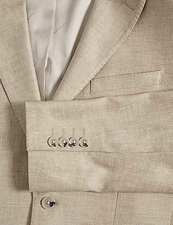 Tailored Fit Italian Linen Blend Twill Blazer