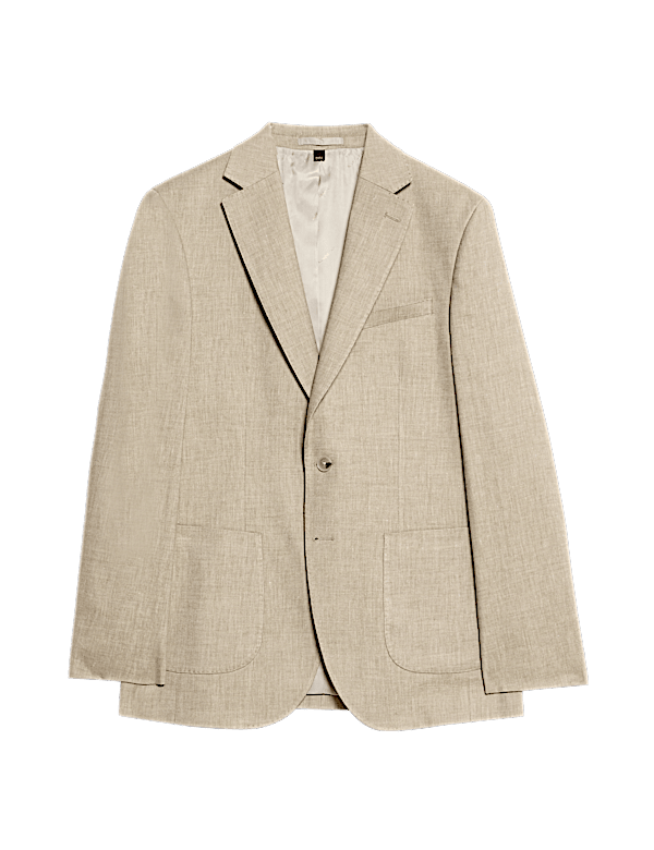 Tailored Fit Italian Linen Blend Twill Blazer