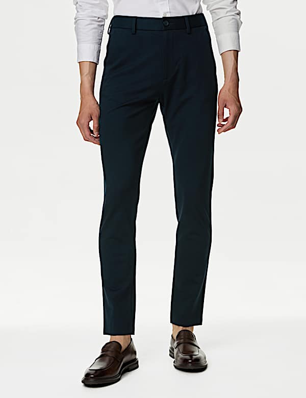 Slim Fit Stretch Ponte Chinos