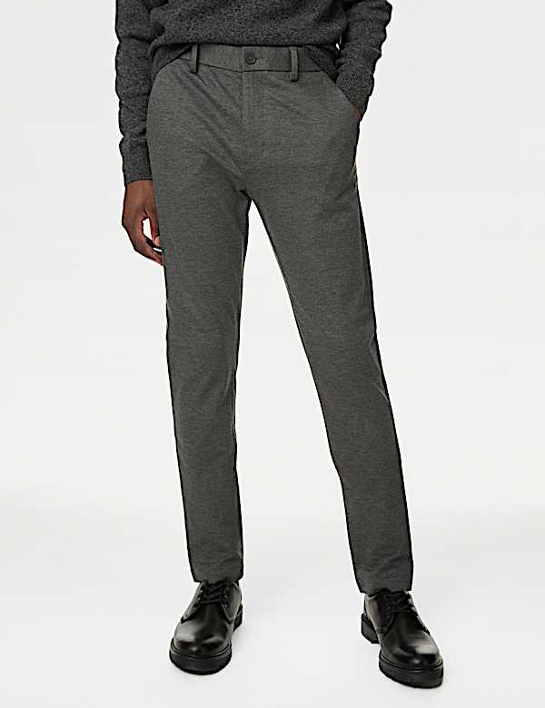 Slim Fit Stretch Ponte Chinos