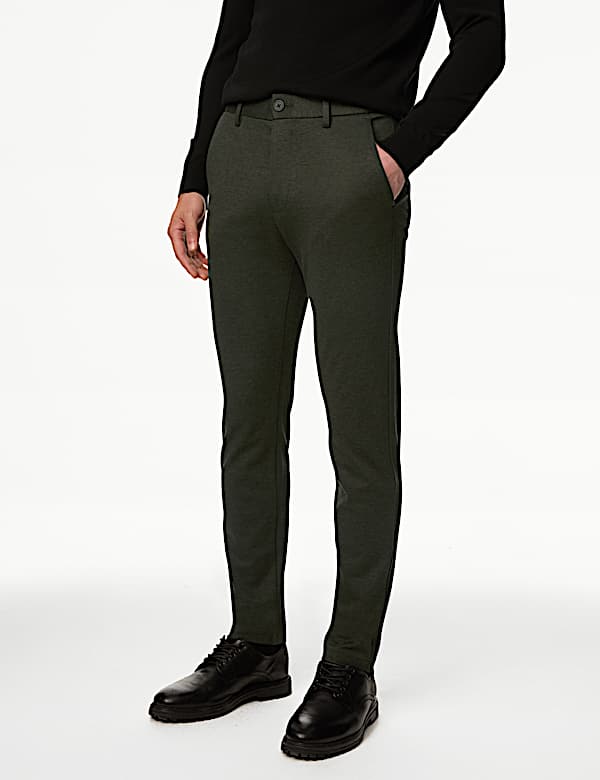 Slim Fit Stretch Ponte Chinos
