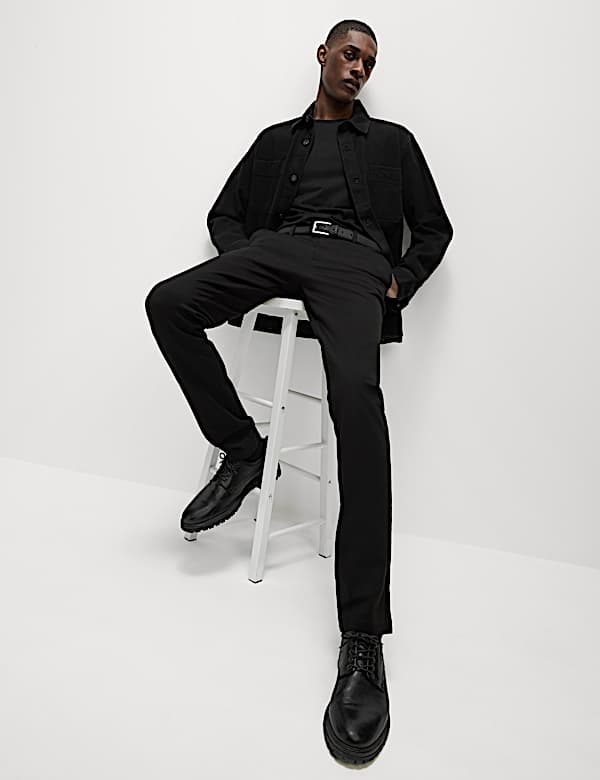 Slim Fit Stretch Ponte Chinos
