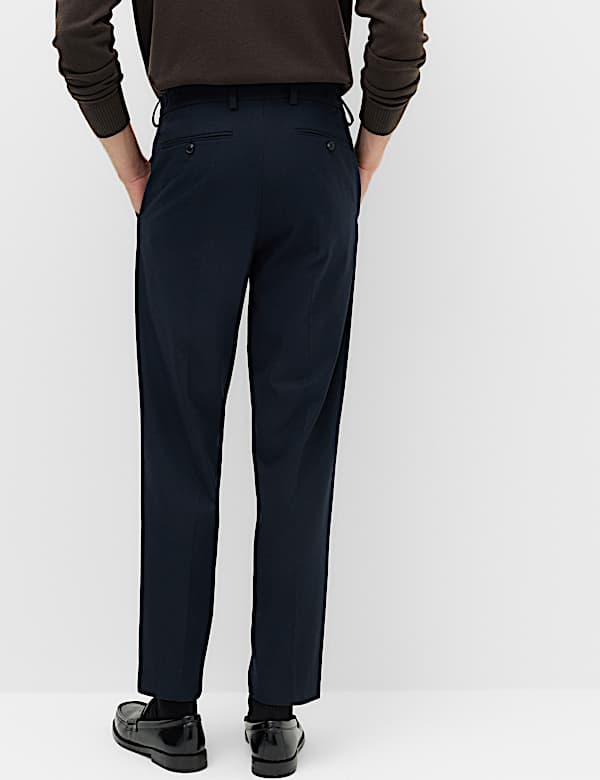 Tailored Fit Flannel Smart Trousers - GR