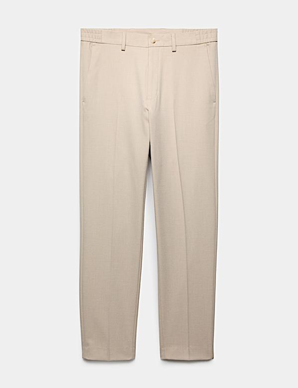 Tailored Fit Flannel Smart Trousers - CZ