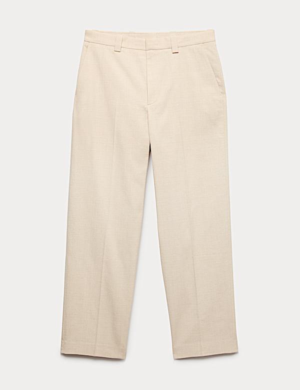 Pantalon textur&eacute; coupe d&eacute;contract&eacute;e - BE
