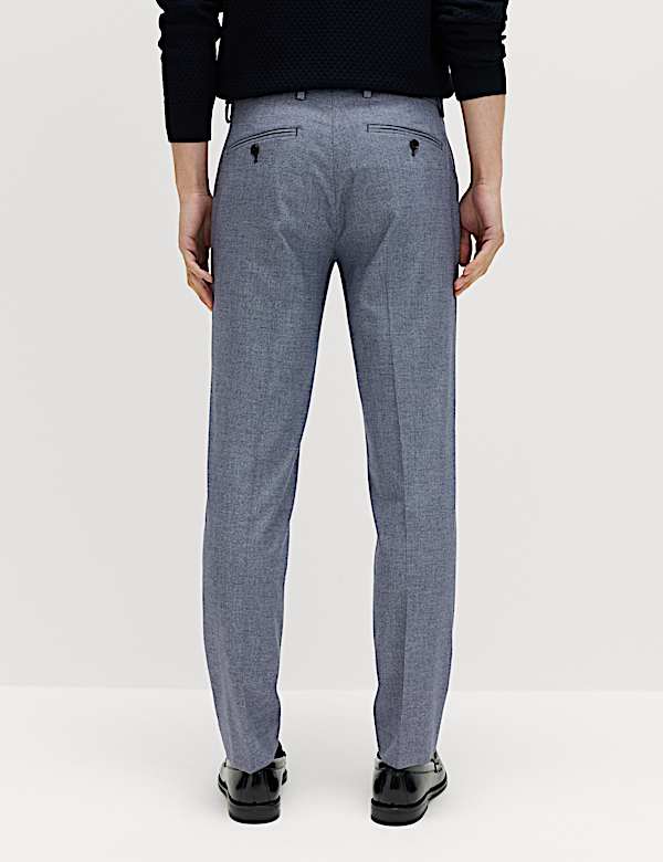 Tailored Fit Micro Grid Trousers - BE