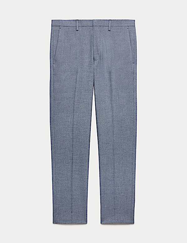 Tailored Fit Micro Grid Trousers - BE