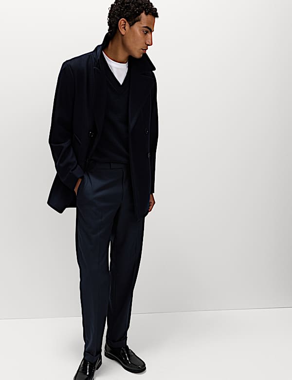 Pantalones de sarga con tacto c&aacute;lido y ajuste lateral - US