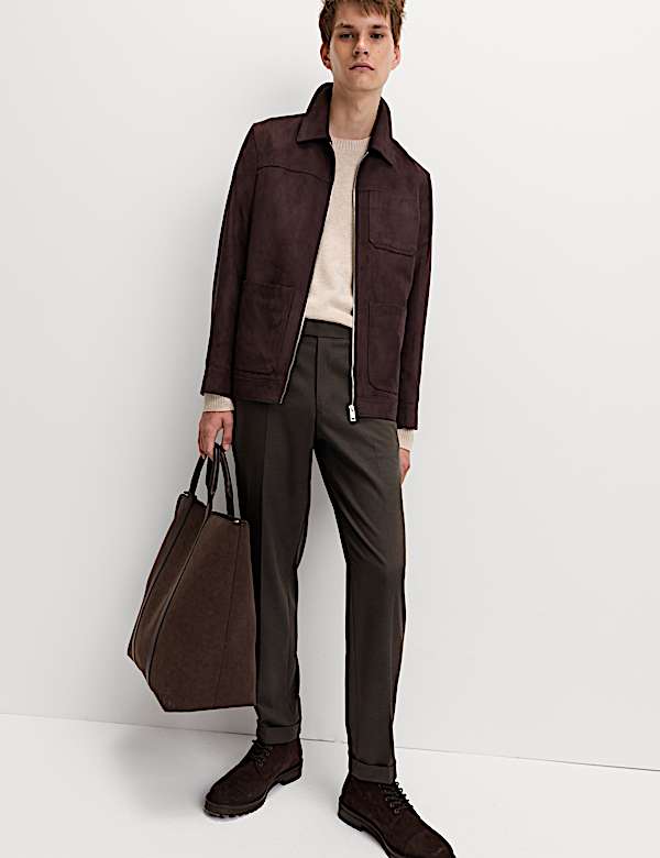 Warm Handle Twill Side Adjuster Trousers - FR
