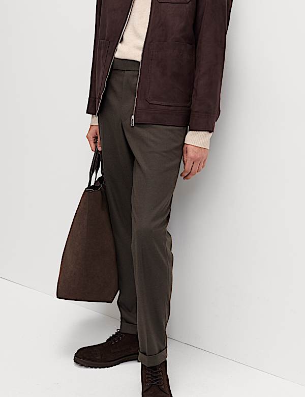 Warm Handle Twill Side Adjuster Trousers - FR