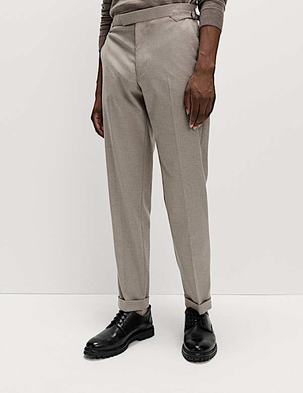 מכנסיים מבד טוויל מחמם עם רצועת התאמה בצד - IL