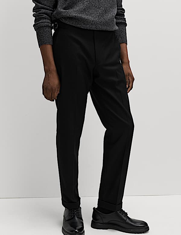 Warm Handle Twill Side Adjuster Trousers - BN