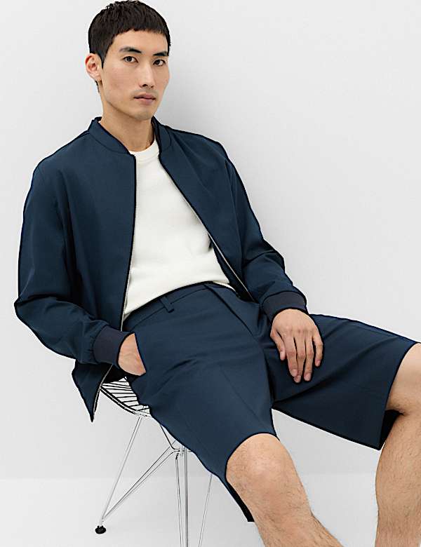 Regular Fit Smart Twill Shorts - CH
