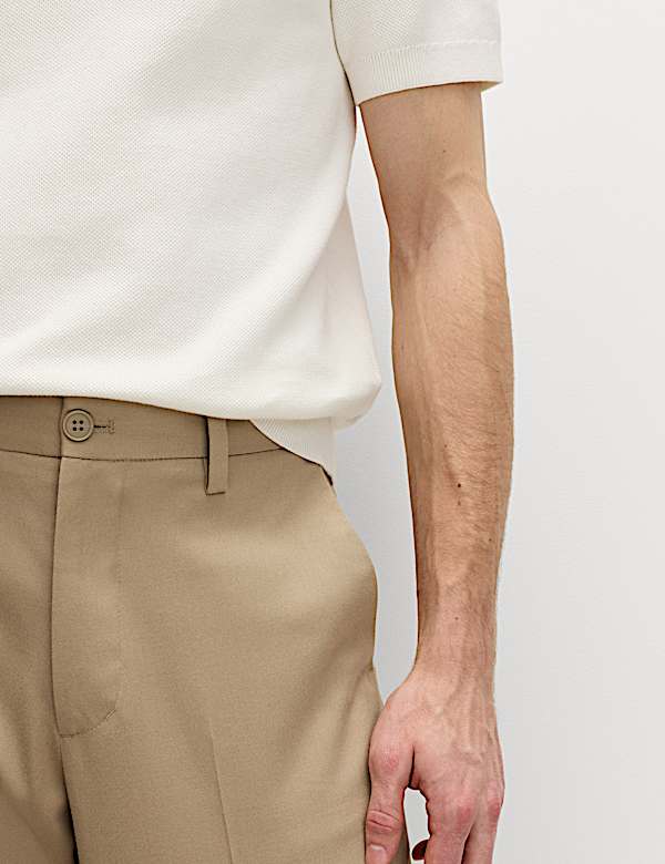 Regular Fit Smart Twill Shorts - DE