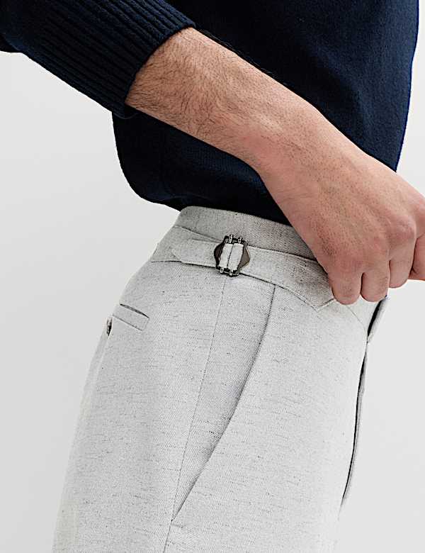 מכנסיים מחויטים בדוגמת הרינגבון - IL