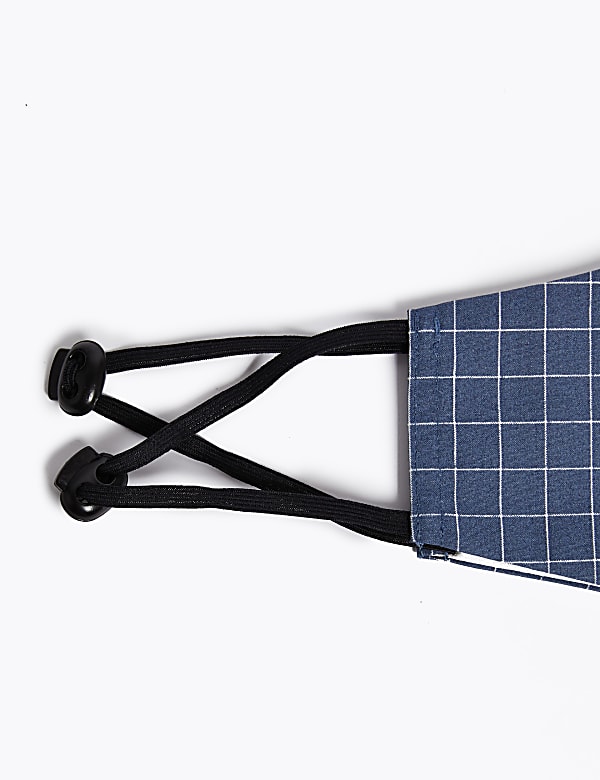 5 Pack Reusable & Adjustable Adult Face Coverings  - CA