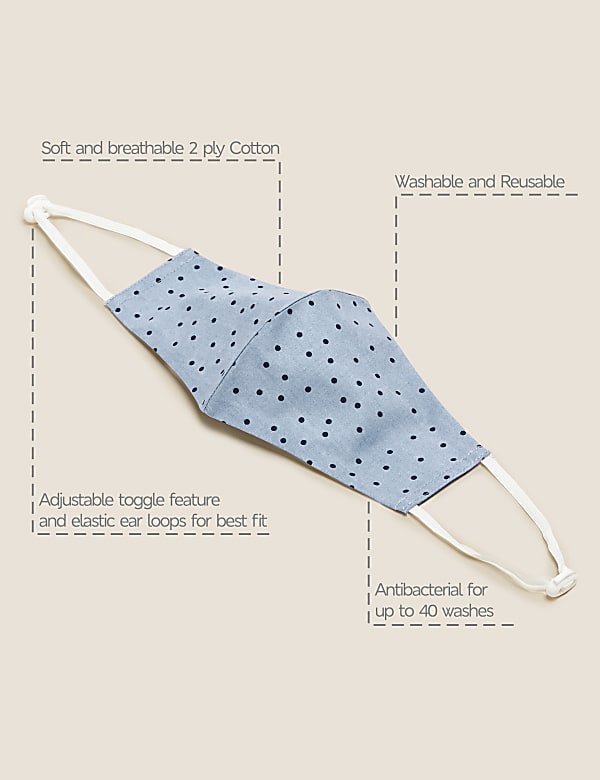 5 Pack Reusable & Adjustable Adult Face Coverings  - NZ