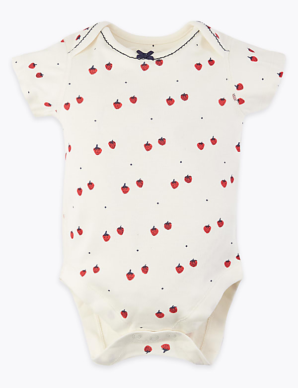 5 Pack Organic Cotton Bodysuits (6½lbs-3 Yrs)