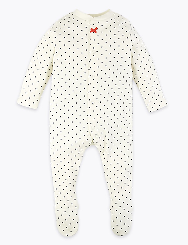 3 Pack Organic Cotton Sleepsuits