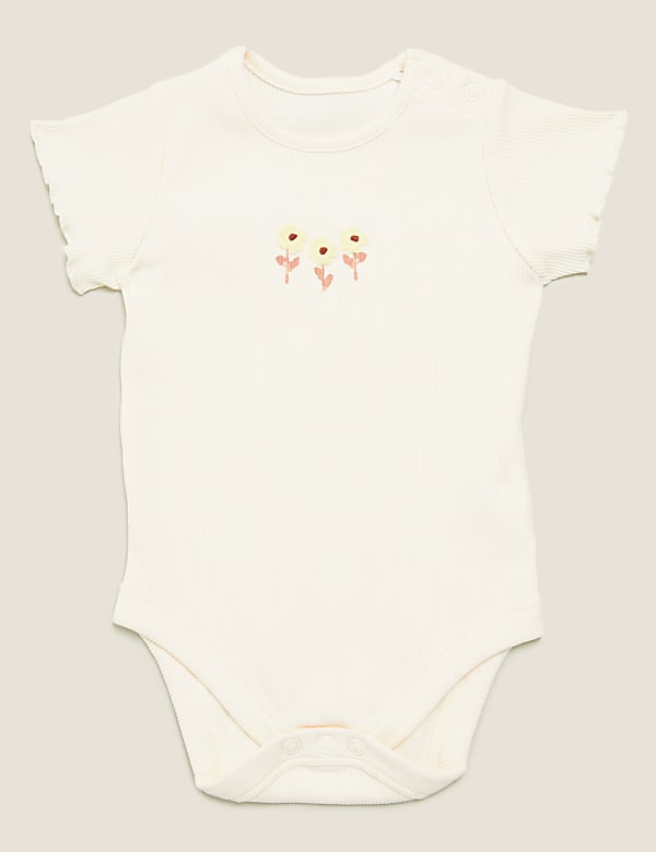 2pk Cotton Floral Bodysuits
