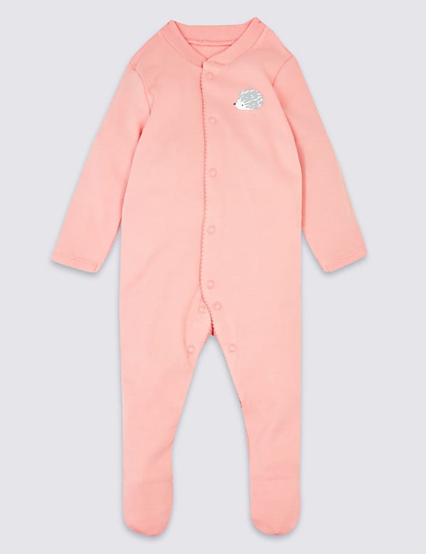 3 Pack Organic Cotton Sleepsuits (6½lbs-3 Yrs)