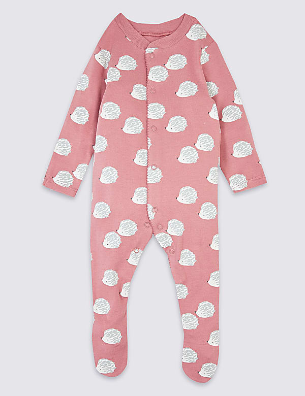 3 Pack Organic Cotton Sleepsuits (6½lbs-3 Yrs)