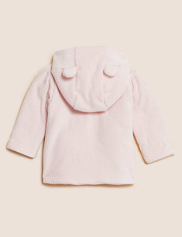 Cotton Rich Velour Hooded Jacket