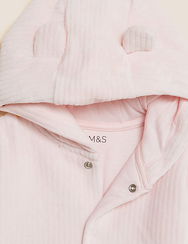 Cotton Rich Velour Hooded Jacket