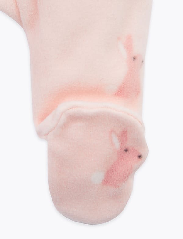 Fleece Rabbit Sleepsuit (7lbs-12 Mths)