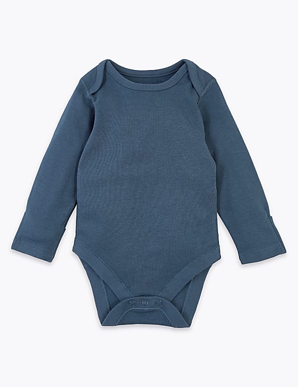 5 Pack Organic Cotton Elephant Bodysuits (6&frac12;lbs-3 Yrs)