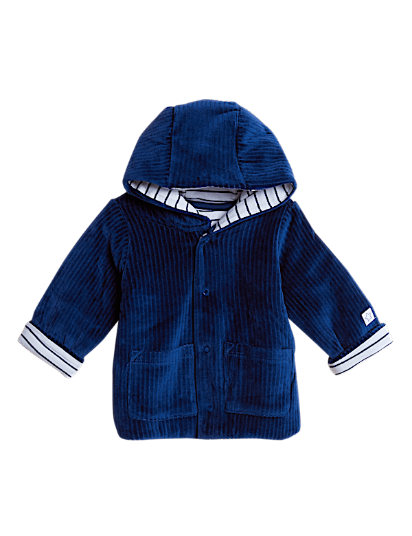 Cotton Rich Hooded Jacket (0-3 Yrs)