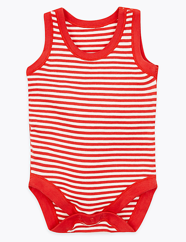 5 Pack Organic Cotton Nautical Bodysuits
