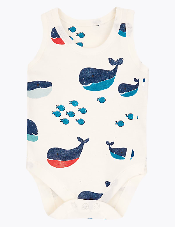 5 Pack Organic Cotton Nautical Bodysuits