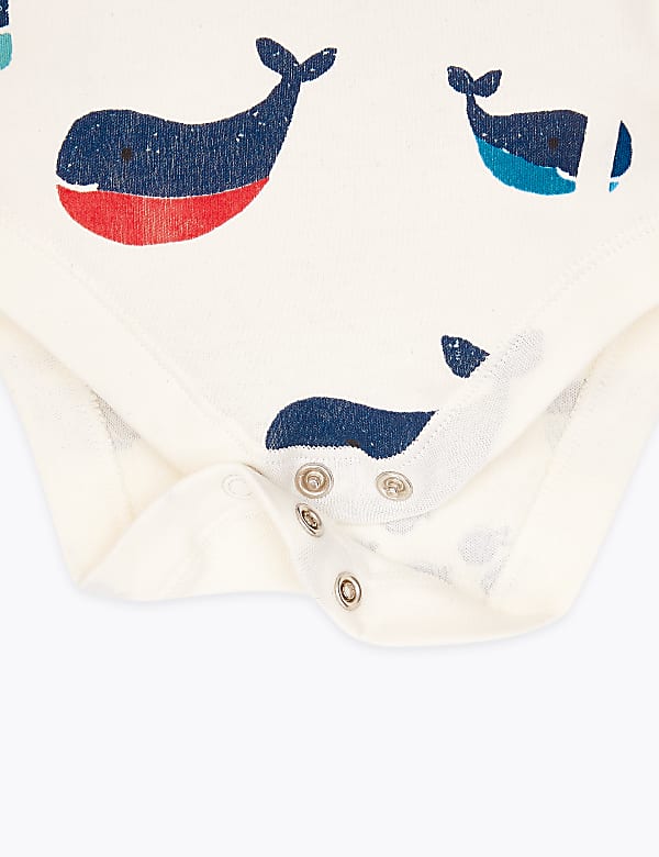 5 Pack Organic Cotton Nautical Bodysuits
