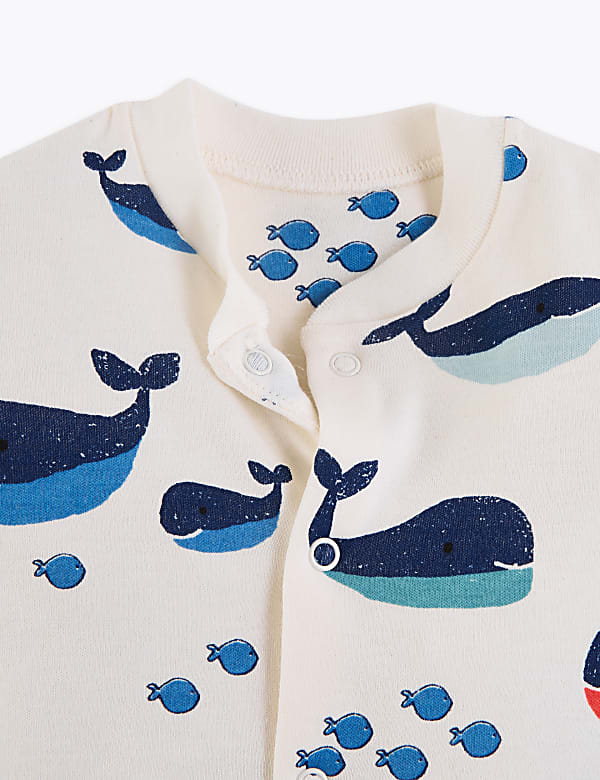 3 Pack Organic Cotton Nautical Sleepsuits (6½lbs-3 Yrs)